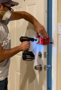 lock installation for security