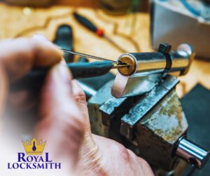 man making master key